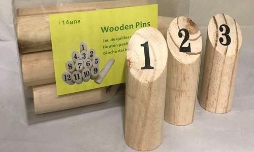 Дървена игра Molkky градинска игра за партита на о
