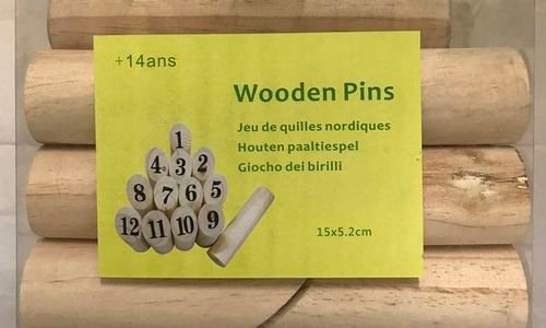 Дървена игра Molkky градинска игра за партита на о