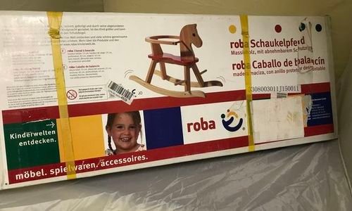 Дървено конче люлка Roba 6918 Rocking Horse с пред