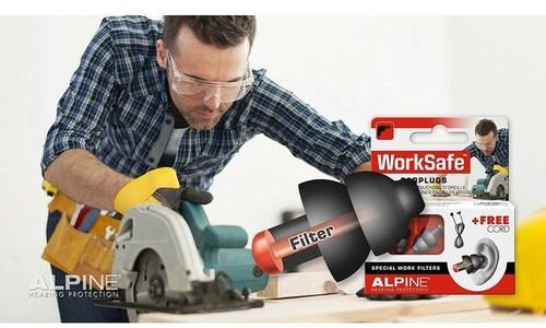 Тапи за уши с филтри Alpine WorkSafe Earplugs рабо