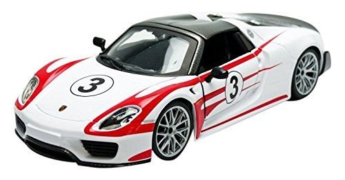 Метален модел кола Bburago Porsche 918 Spyder Weis