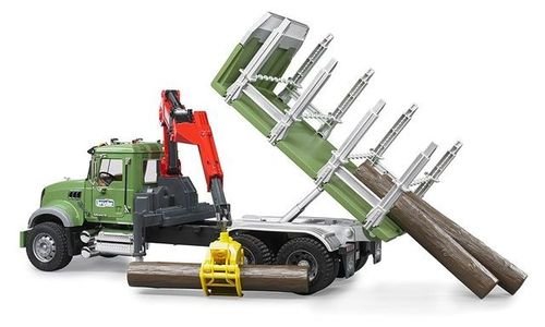 Камион Mack Granite с ремарке Timber Truck Bruder 