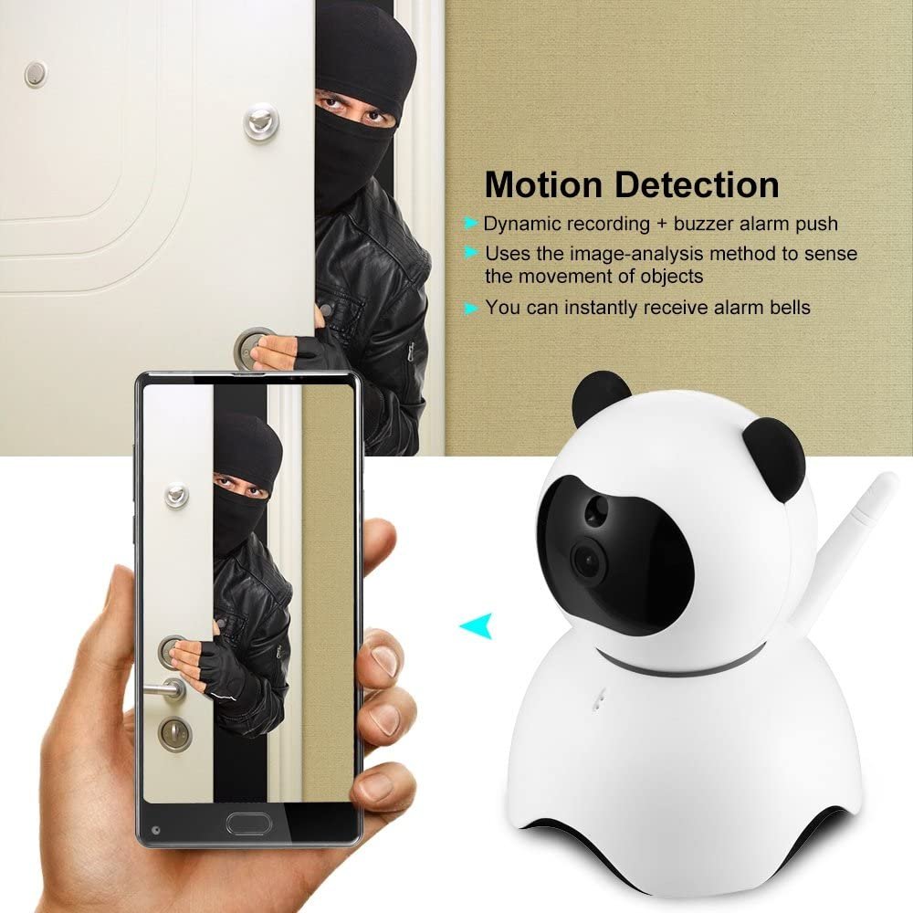 IP камера Smart HD IP Camera Панда Wireless WIFI TF карта до 64 GB iOS Android Windows бебефон нощно виждане двупосочно аудио