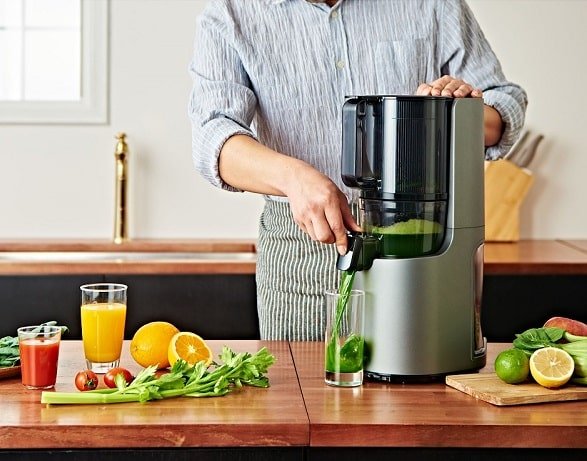 Бавнооборотна сокоизтисквачка Hurom H-200 Easy Series Slow Juicer пресоваща сокоизстисквачка за цели плодове