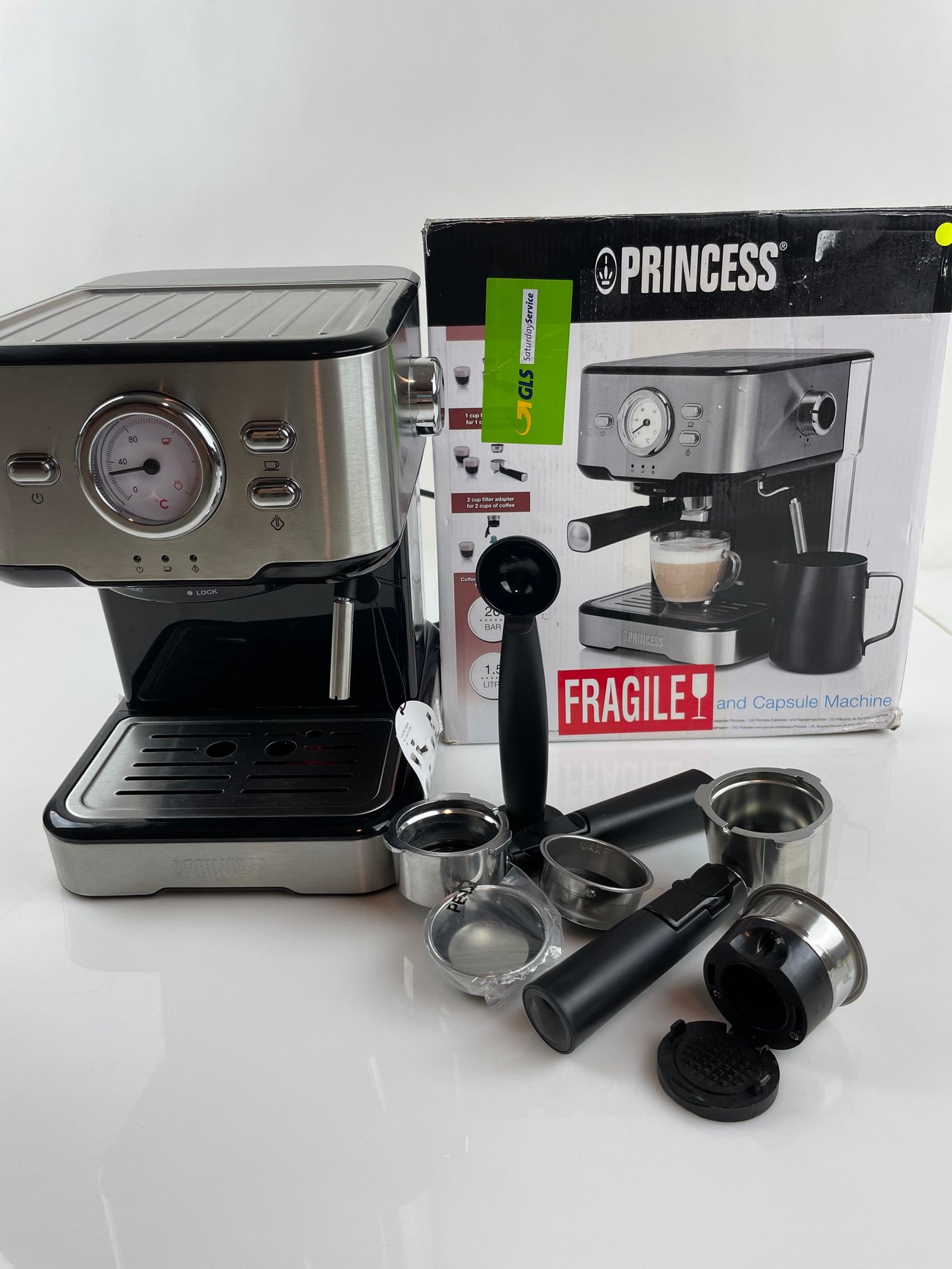 Кафемашина Princess 249412 2в1 еспресо Кафе машина капсули nespresso