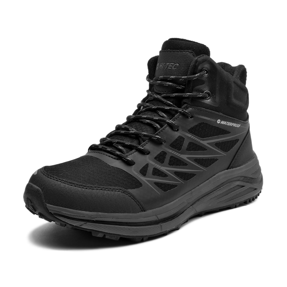 HI-TEC Hewila MID WP Tactical Boots Breathable Waterproof Reinforced Toe Black