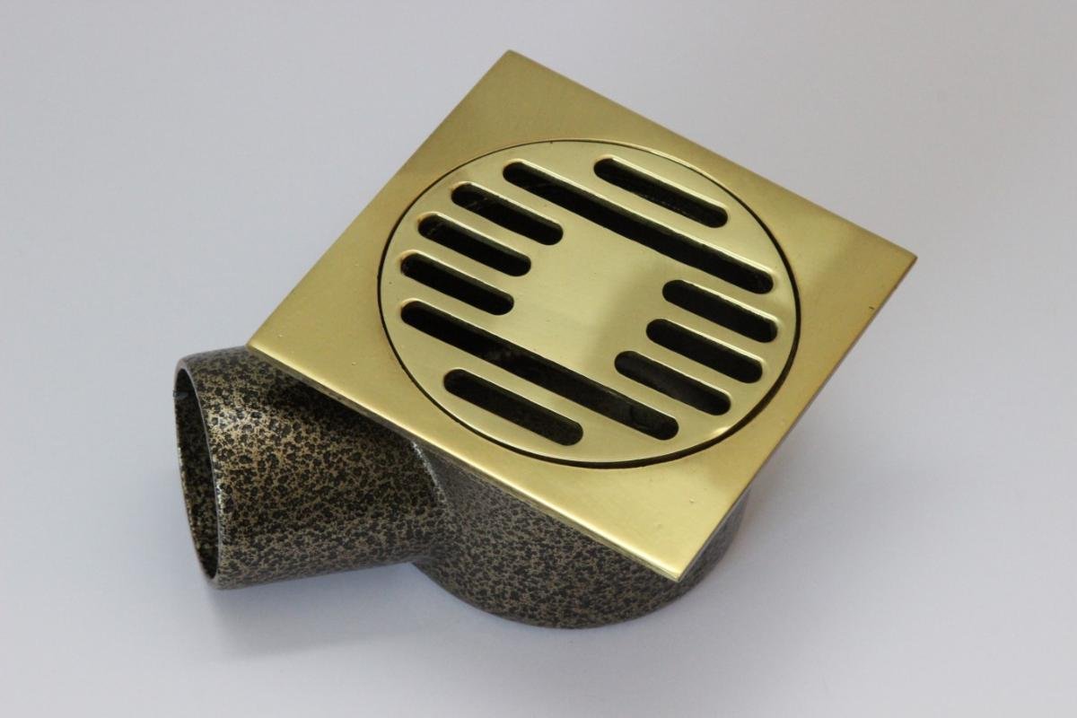СИФОН ПОДОВ РОГОВ 10X10CM МЕСИНГ | Mr Bricolage | Oferta.bg