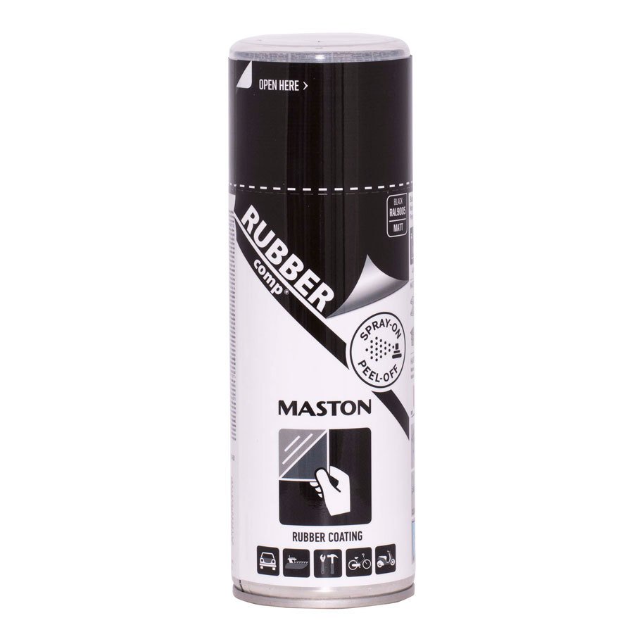 СПРЕЙ КАУЧУКОВО ПОКРИТИЕ 400 ML ЧЕРЕН МАТ MASTON | Практикер | Oferta.bg