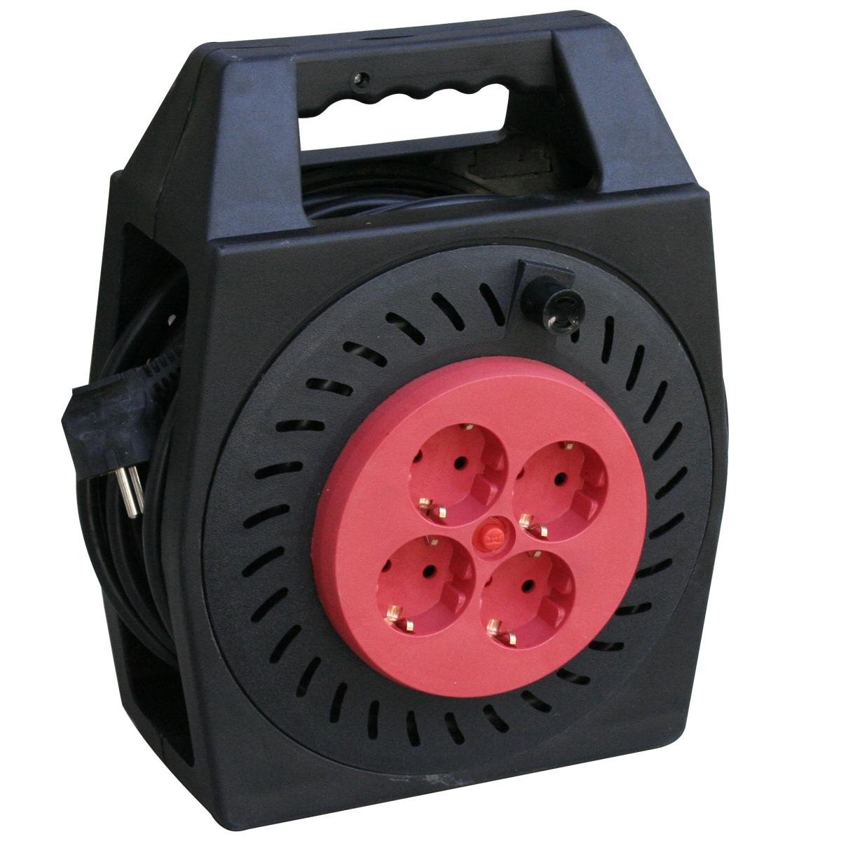 МАКАРА С КАБЕЛ 25 МЕТРА 4 ГНЕЗДА SYNHRO | Mr Bricolage | Oferta.bg
