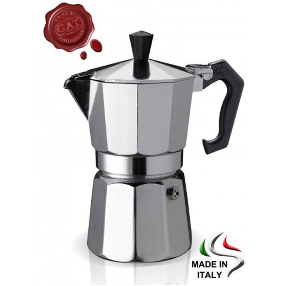 GAT Lady Oro Moka pot, Made in Italy Moka pot