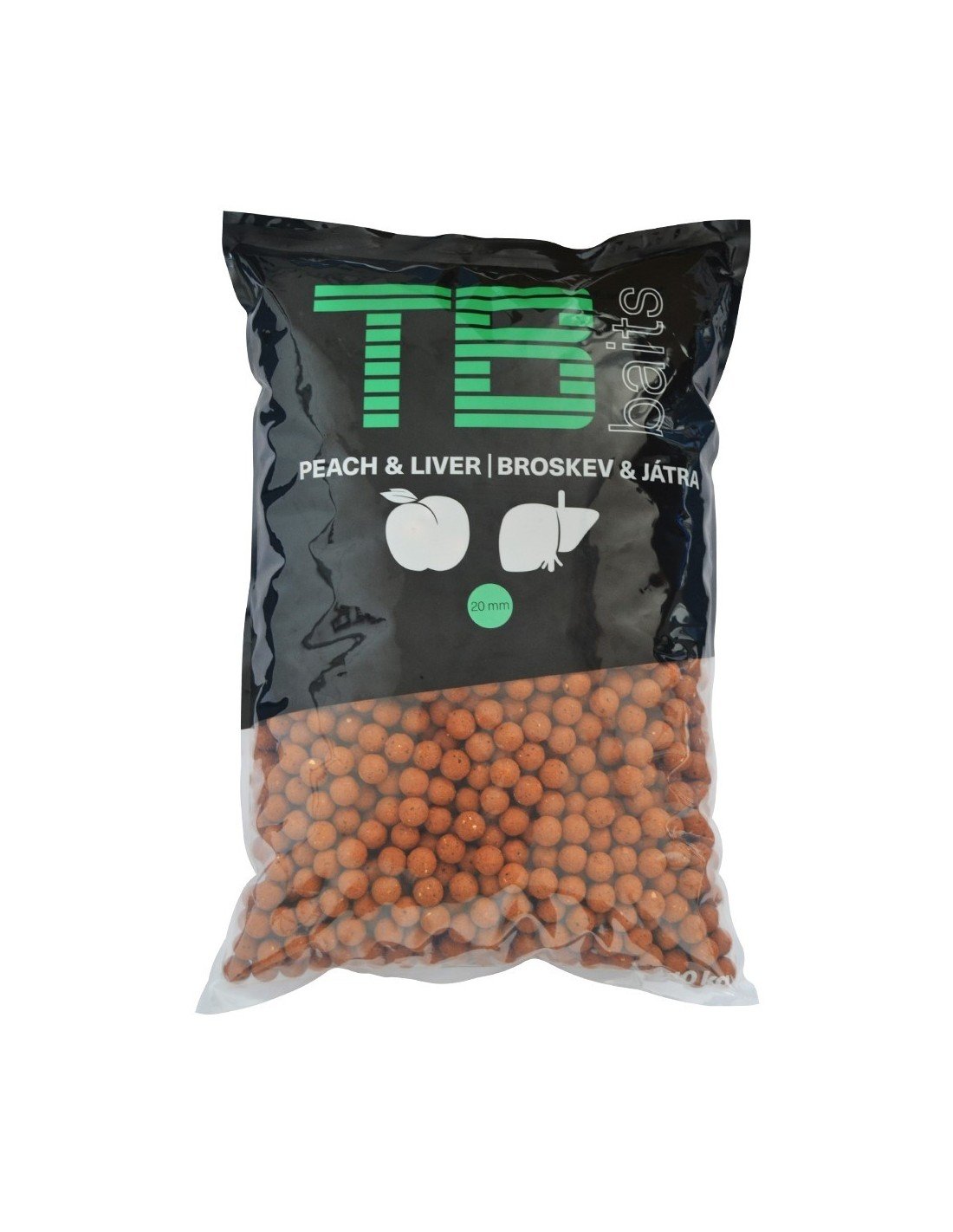 TB Baits Peach Liver 10kg протеинови топчета за захранване