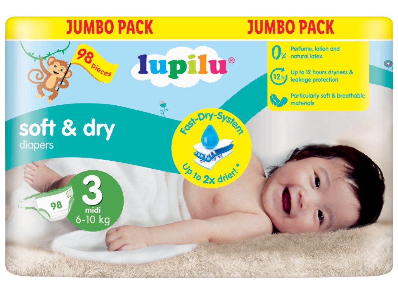 Бебешки пелени Jumbo Pack