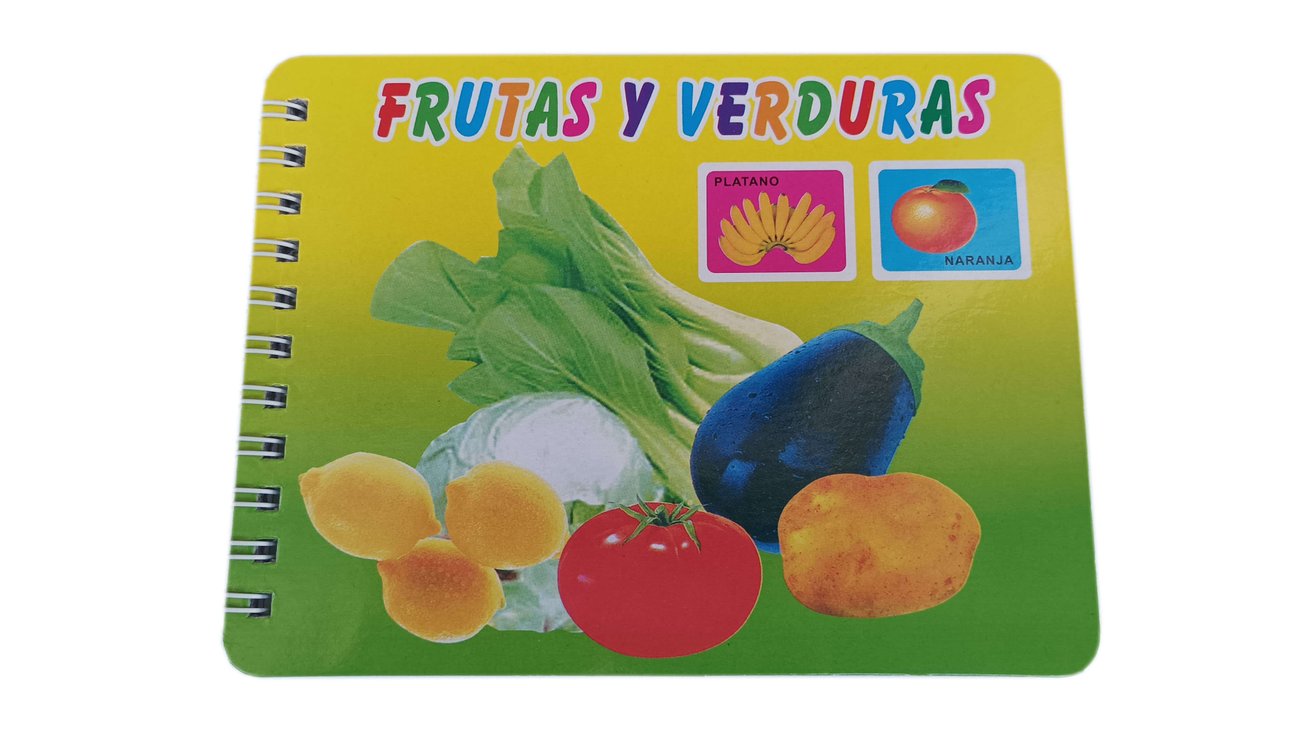 Книжка с твърди корици и страници Плодове и зеленчуци 341013