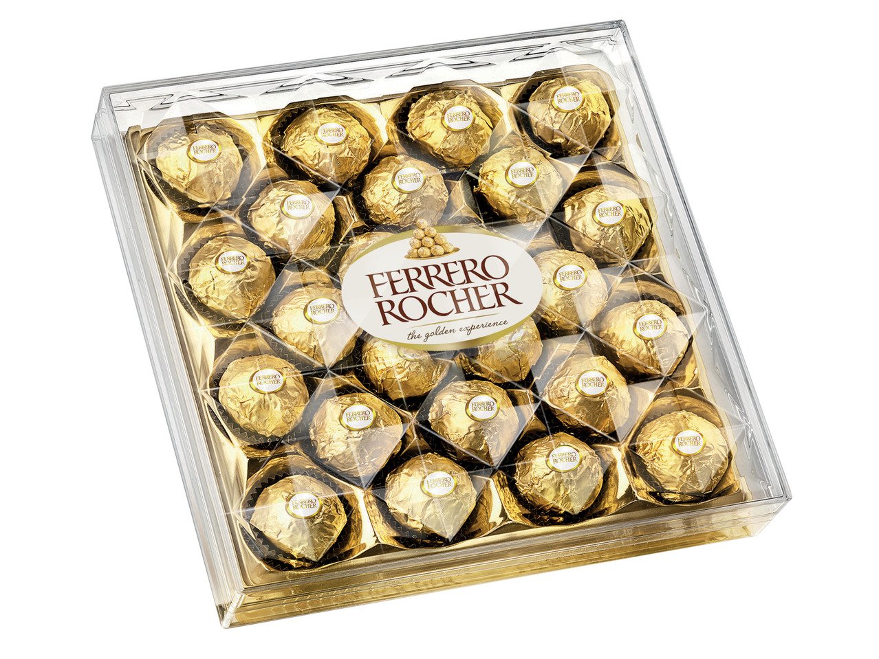 Ferrero Rocher Шоколадови бонбони с цял лешник