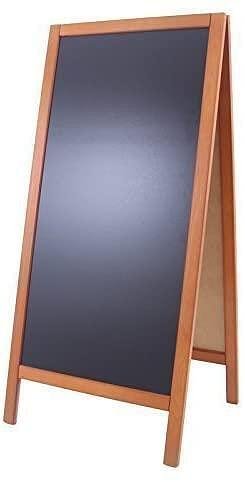  Двустранeн дървен дисплей за клиенти 119 х 59 см кафяв PWMCB