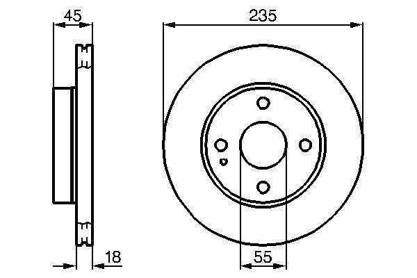 Комплект предни спирачни дискове за MAZDA MAPCO 15531/2