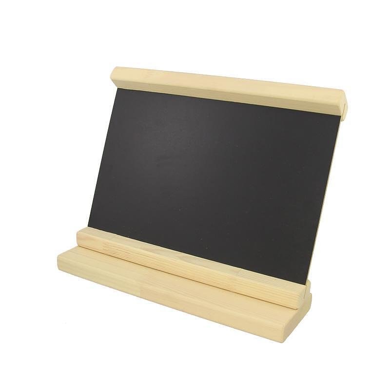 Дървен дисплей за маса 30 x 22 см натурален цвят 3744