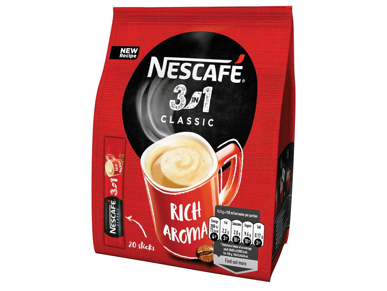 NESCAFÉ 3 IN 1 CLASSIC Разтворимо кафе