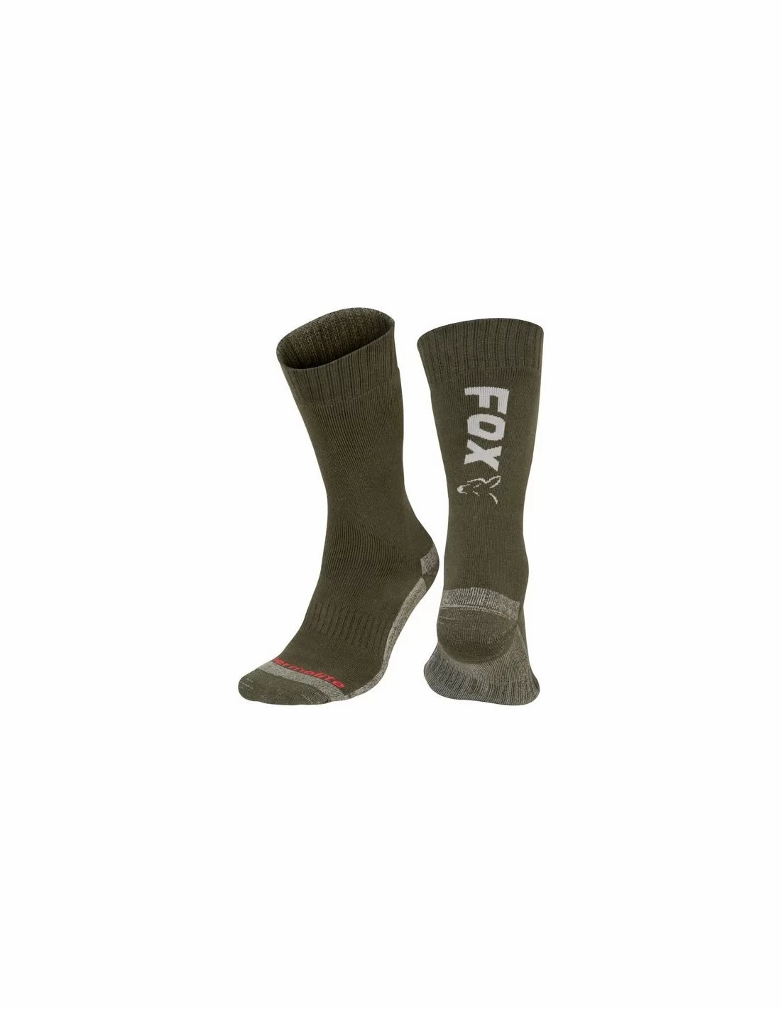 Fox Green/Silver Thermolite long sock термо чорапи