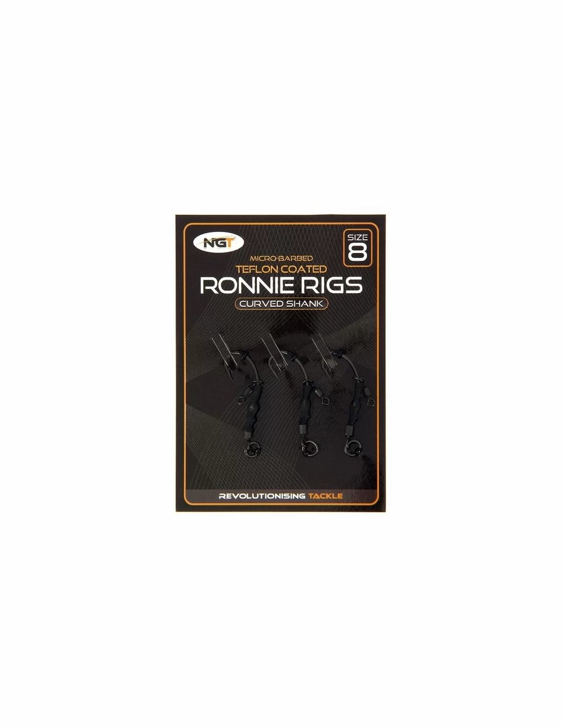 NGT Ronnie Rig - 3 Pack Teflon Hooks готов монтаж рони риг