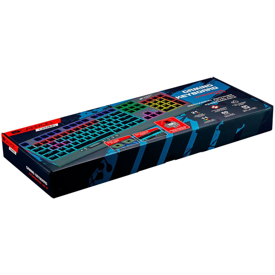 Клавиатура CANYON INTERCEPTOR GK-8 CND-SKB8-US | Технополис | Oferta.bg