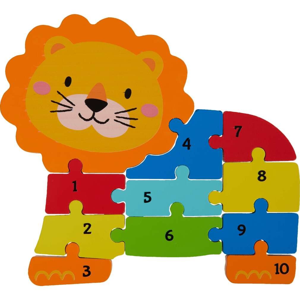 Дървен пъзел лъв Kidland | Kaufland | Oferta.bg