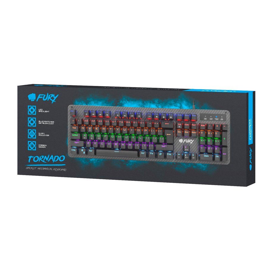 Клавиатура FURY TORNADO RAINBOW NFU-1394 | Технополис | Oferta.bg