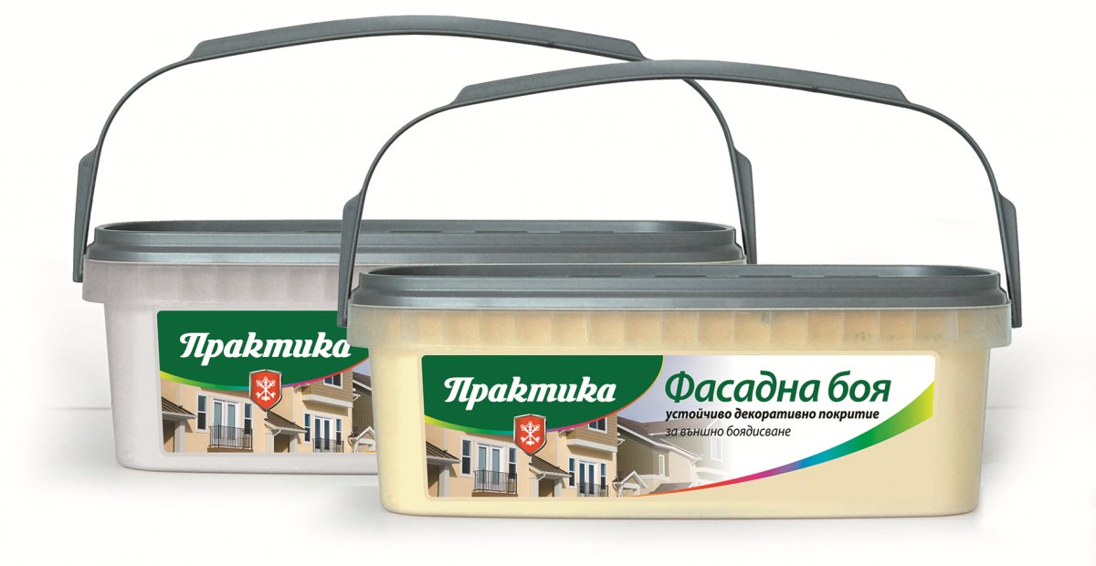 Фасадна боя Практика 4.5кг, бяла | HomeMax | Oferta.bg