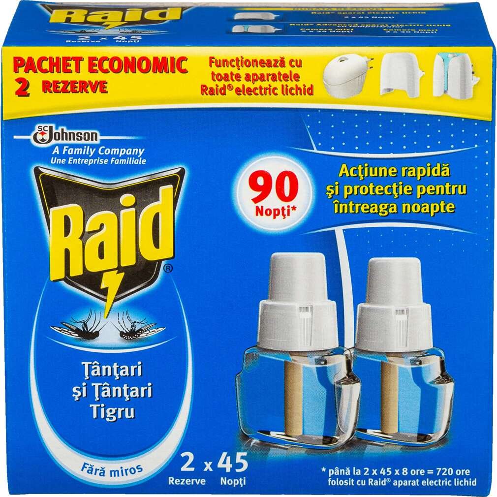 Двоен пълнител за комплект против комари Raid | Kaufland | Oferta.bg
