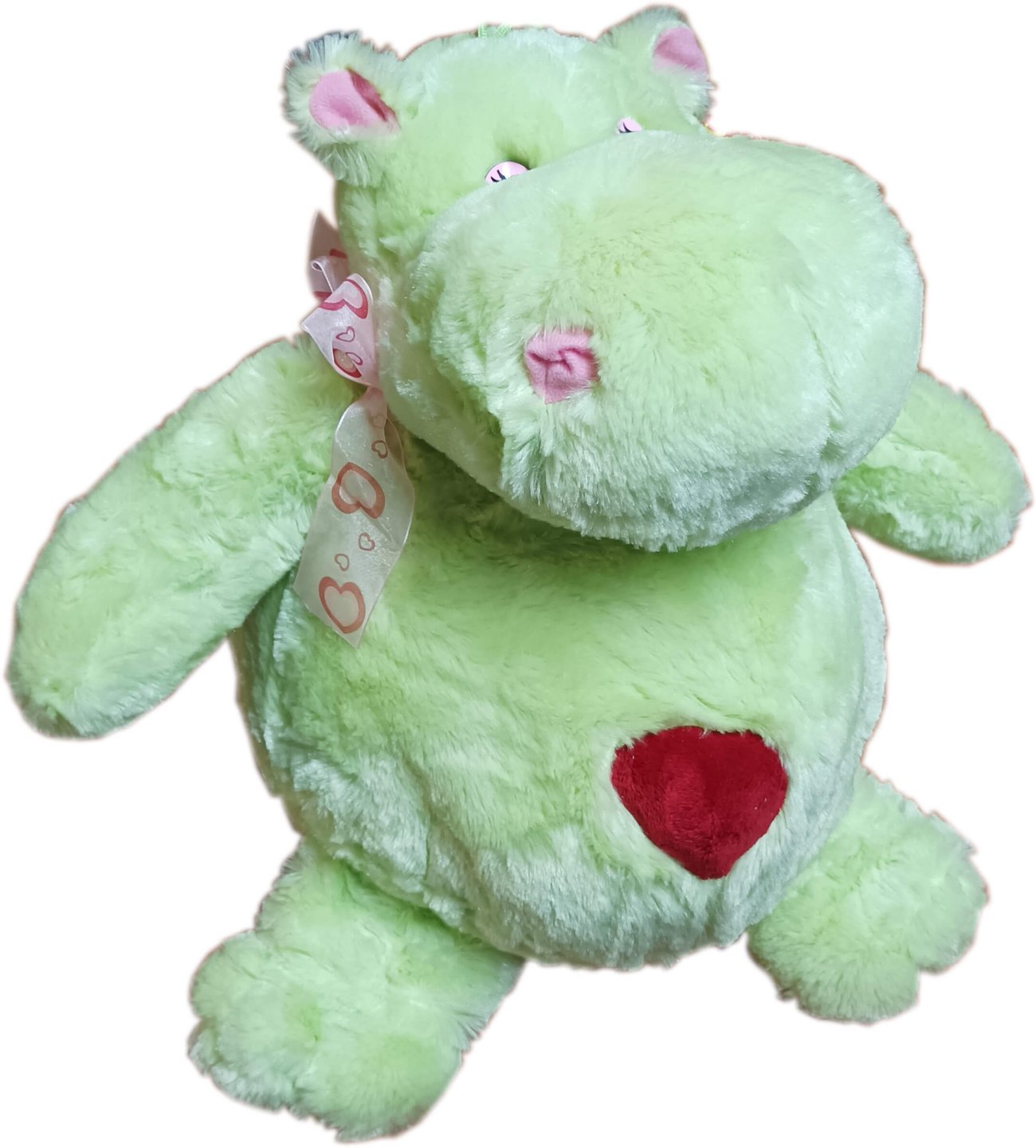Хипопотам със сърце 40см., плюшена играчка | Kristaltoys | Oferta.bg