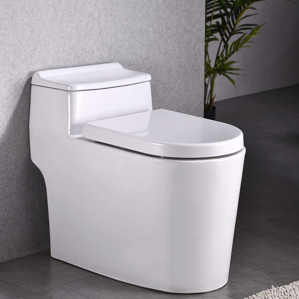 Тоалетна седалка с капак Grifema G951 дъска за тоалетна WC плавно затваряне D-образна тоалетна седалка