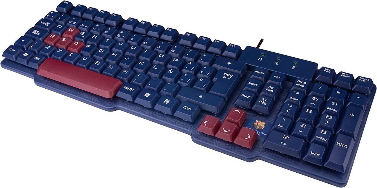 Геймърска клавиатура на FC Barcelona MARSGAMING Mars Gaming MKBC, ​​USB, PS4/XBOX/SWITCH/PC
