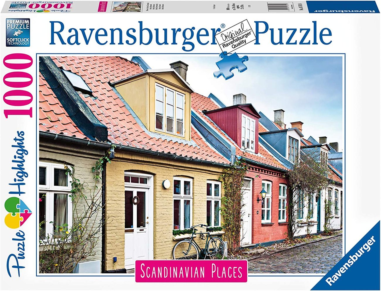 Пъзел Ravensburger Scandinavian Places 16741 1000 части 70х50 см Скандинавски къщи в Дания
