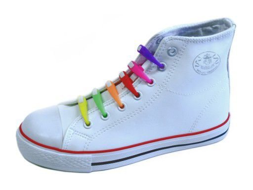 Цветни силиконови връзки за обувки 