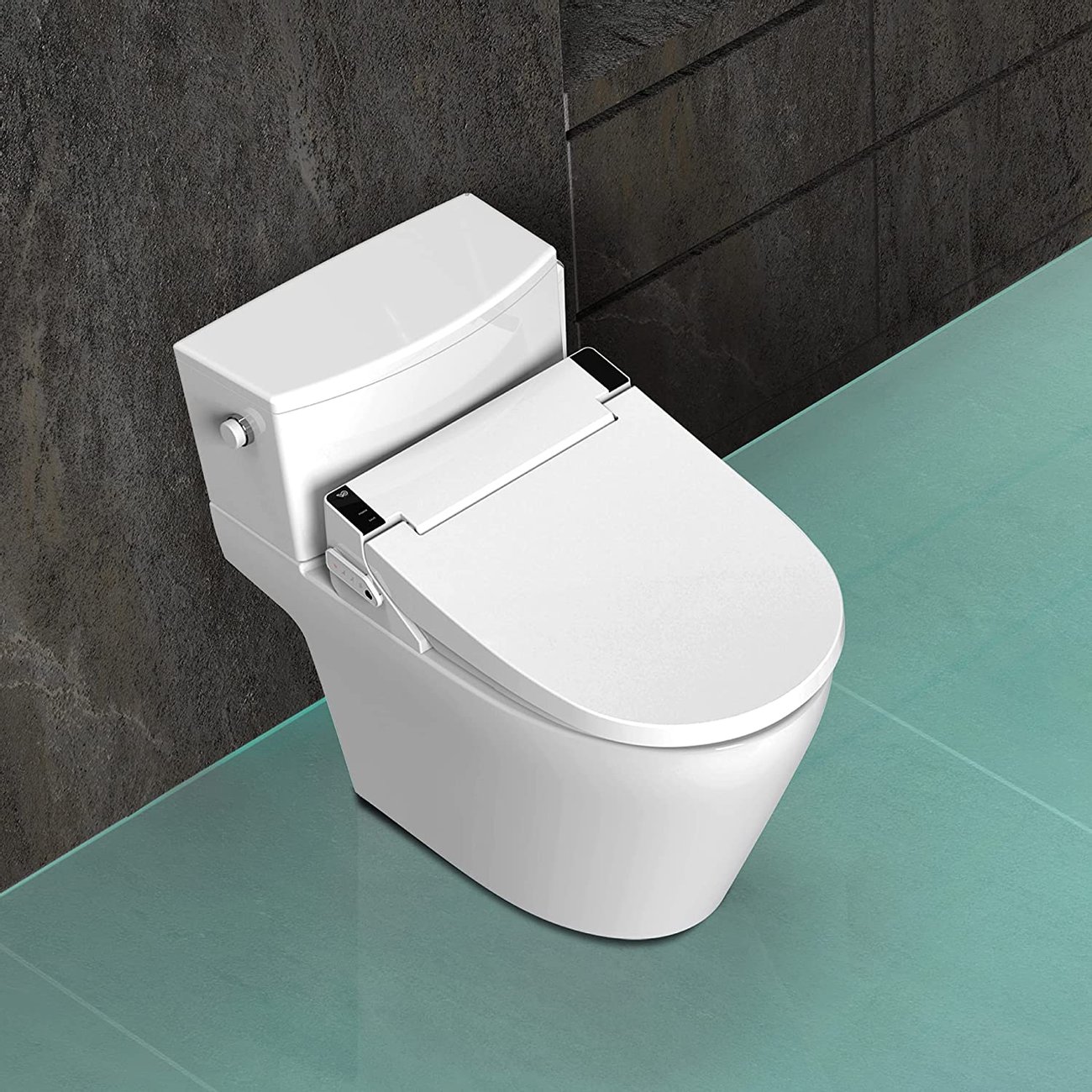 Смарт тоалетна седалка с биде VOVO VB-6000SE Smart тоалетна дъска с Плавно затваряне подгряваща самопочистваща UV-A стерилизация Намаление!