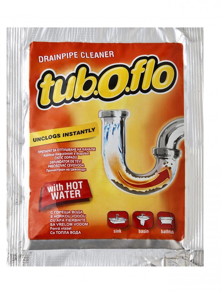 Tuboflo за отпушване на канали с топла вода