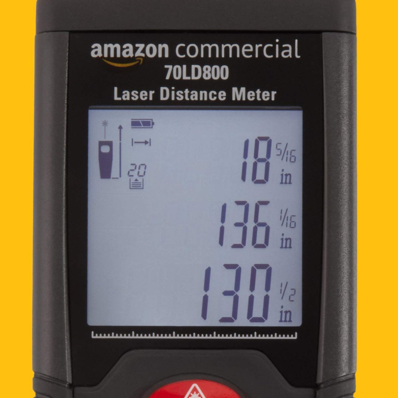 Лазерна ролетка 80 метра Amazon Commercial ‎LDM-80H лазерно измерване