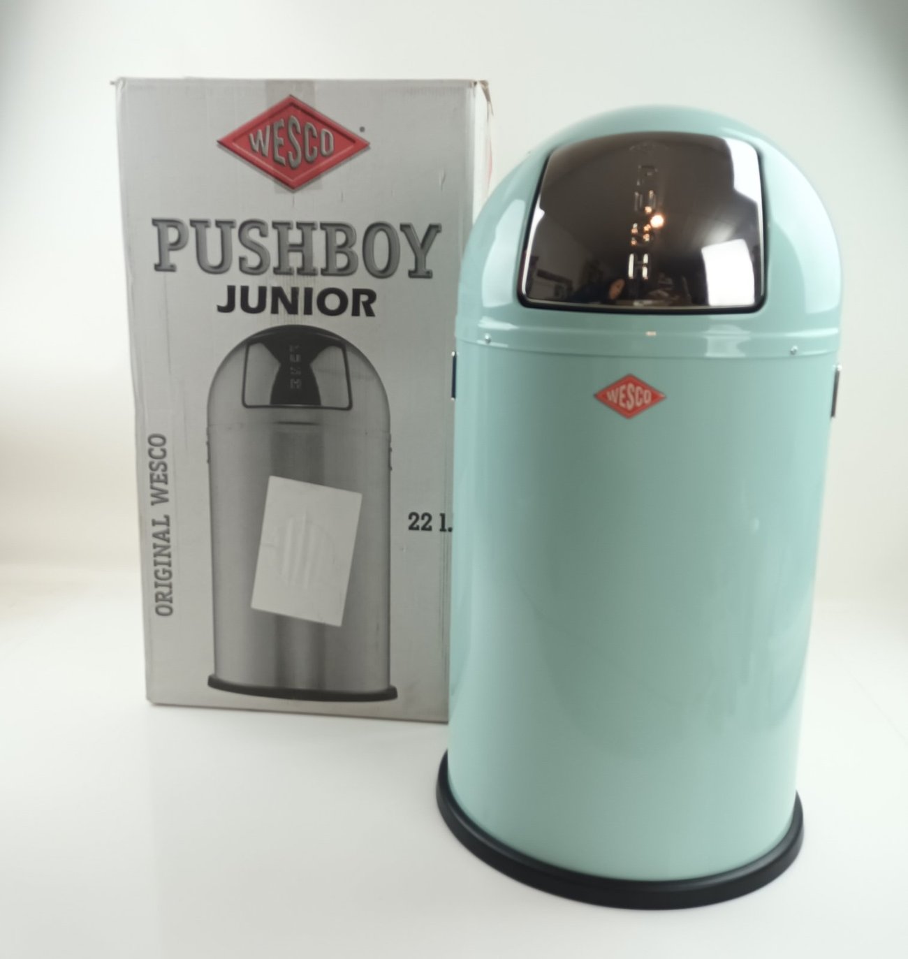 Кош за отпадъци Wesco Pushboy Junior 175531-51 22л кошче за смет неръждаема стомана