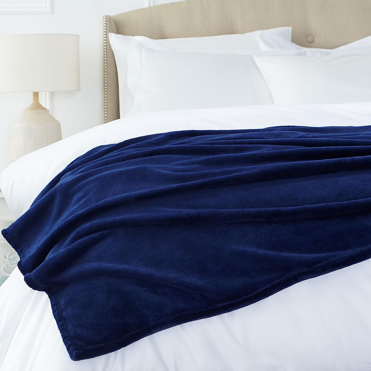 Одеяло Amazon Basics ‎TEX-FQ-NY 229x229 см Плюшено шалте кувертюра за спалня