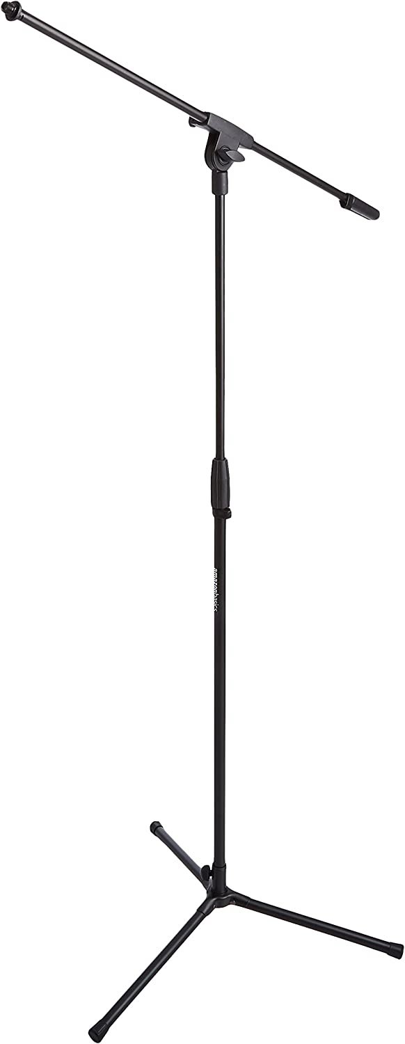 Стойка за микрофон Amazon Basics TMS130 Регулируема триножна стойка за микрофон с подвижно рамо