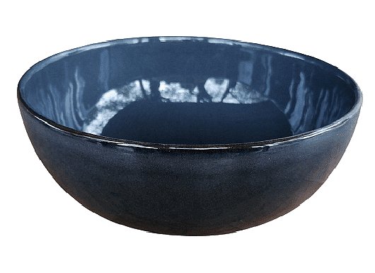 Порцеланова купа за салата, тъмно синя 22 см. 1 литър внос Португалия, преоценка 