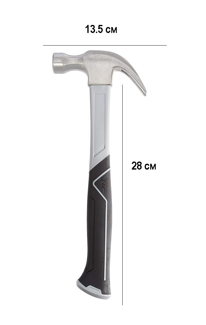 Чук 450 грама Amazon Basics ‎DS-FH16 кози крак Дърводелски кофражен чук