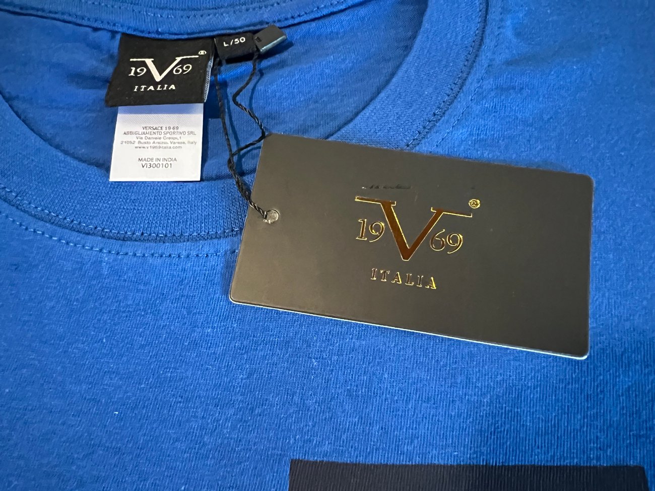 Мъжка тениска 19V69 Italia Rayan Royal by Versace 19.69 Mens T-Shirt блуза с къс ръкав 