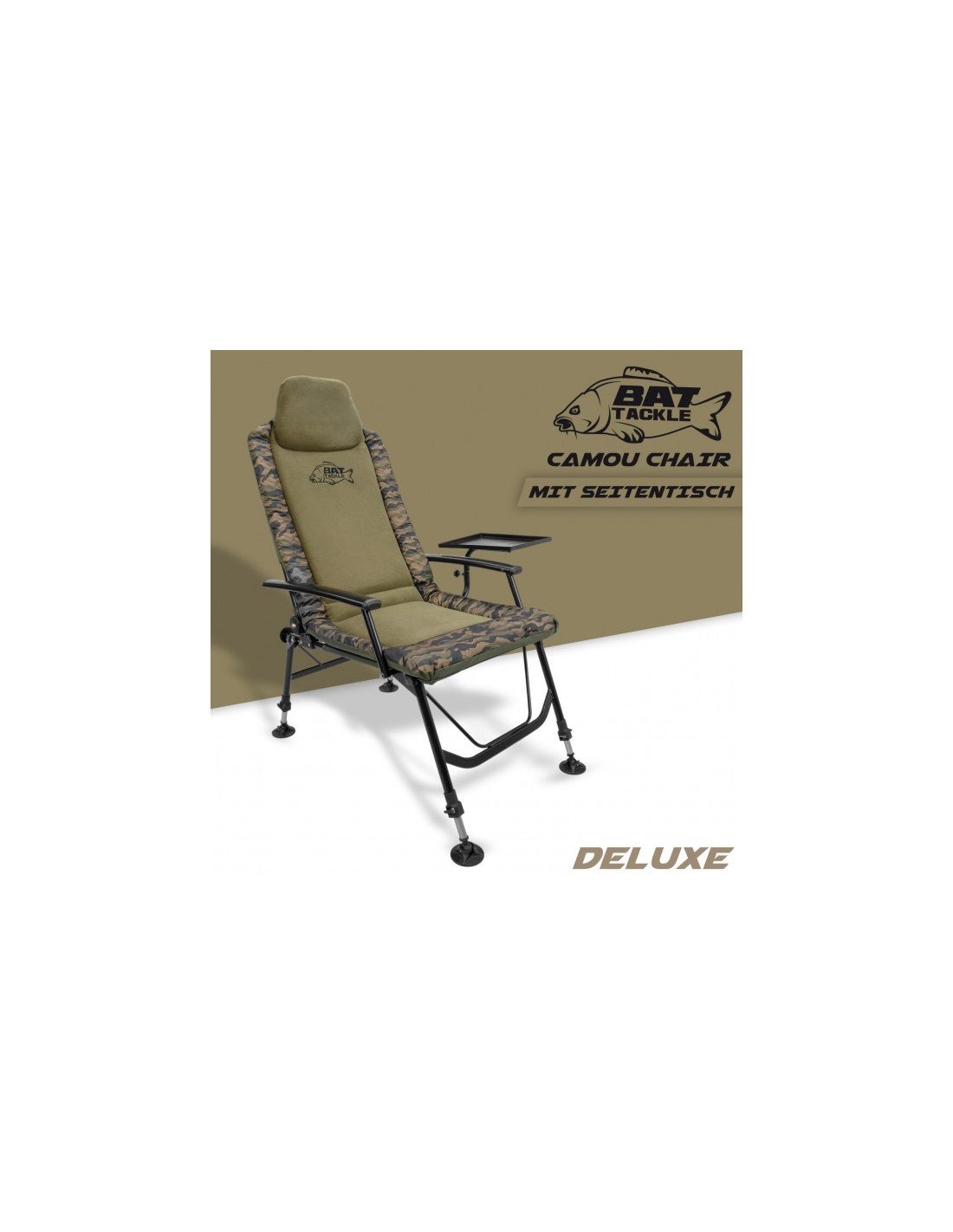 BAT-Tackle Camou Chair Deluxe стол с масичка