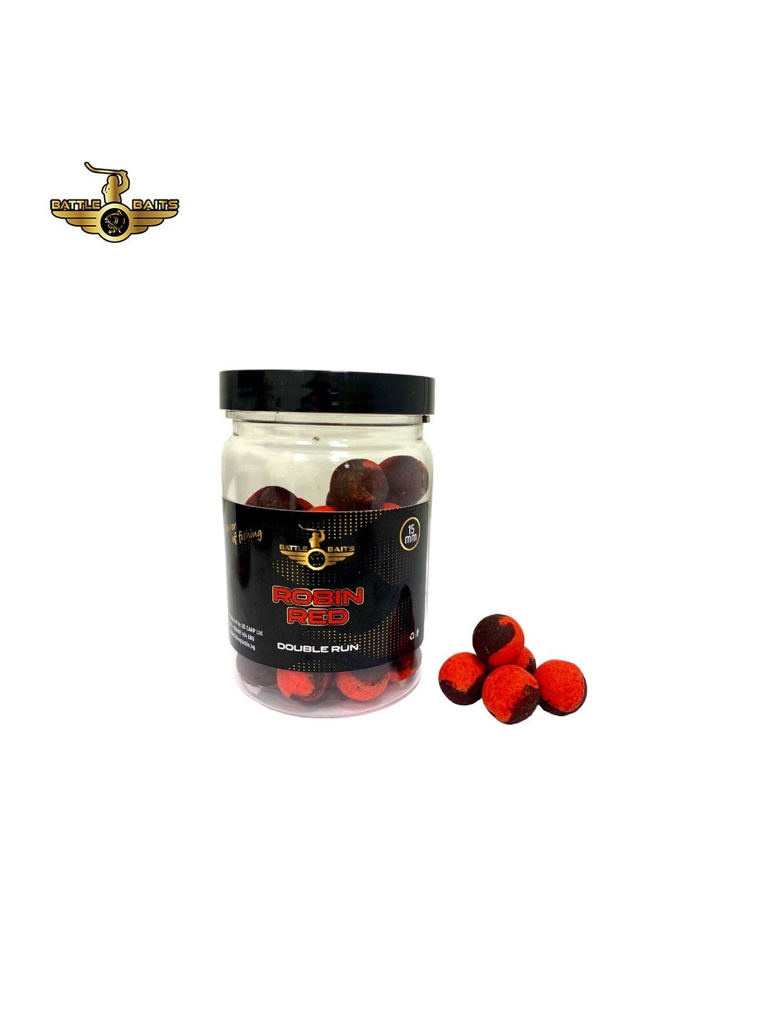 BATTLE BAITS Double Run Robin Red wafters 15mm критично балансирани топчета