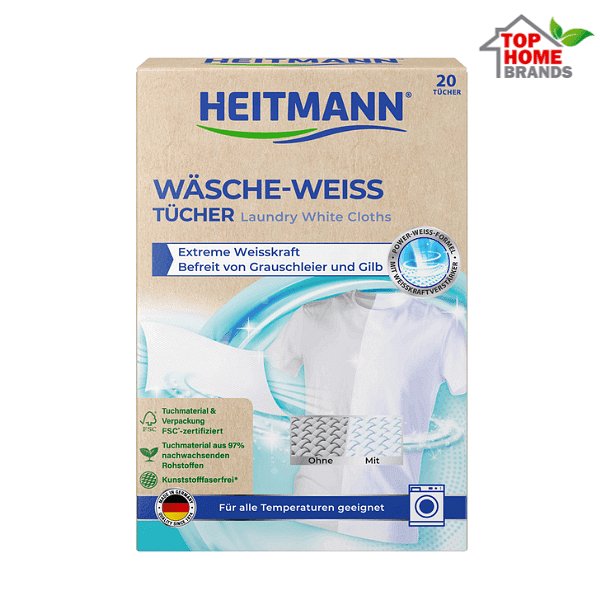 Кърпички HEITMANN за бяло пране, 15 бр | Ти Ейч Би Дистрибюшън ООД ...