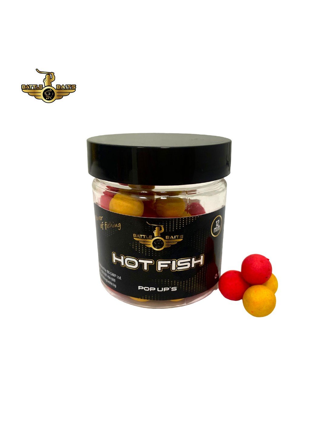 BATTLE BAITS Hot Fish 12mm поп ъп топчета CarpFishing mall Oferta.bg