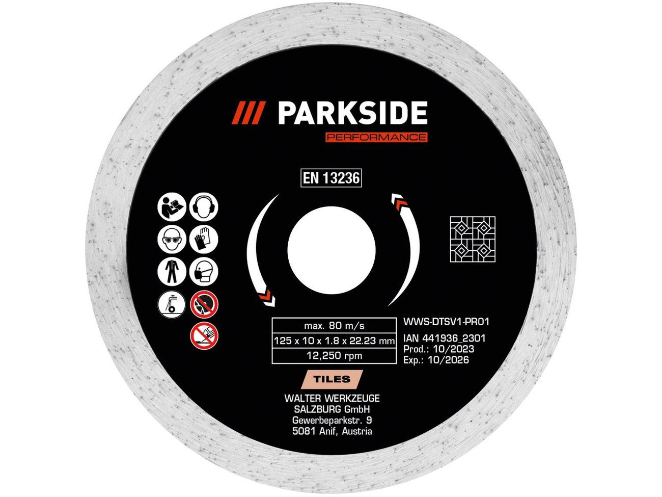 Parkside Performance® Диамантен диск за ъглошлайф | Лидл | Oferta.bg