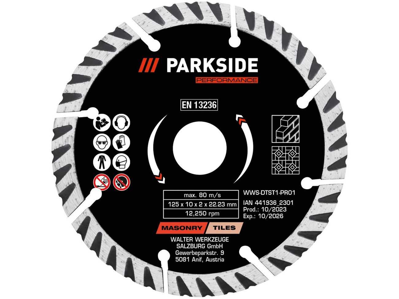 Parkside Performance® Диамантен диск за ъглошлайф | Лидл | Oferta.bg