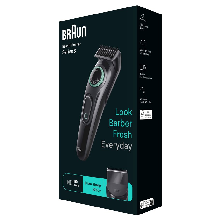 Тример BRAUN BT3421 ТИП БАТЕРИЯ NiMH, ВРЕМЕ ЗА РАБОТА НА БАТЕРИЯ 50 ...